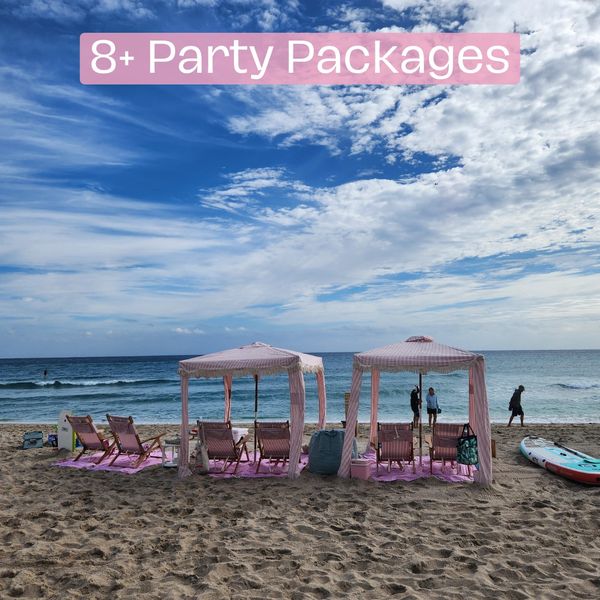 Luxury Cabana & Umbrella Beach Rental Coastal Cabana Club